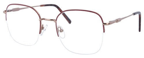 Rote Nylor- Komplettbrille Sophie mit Federscharnier und individueller Sehstärke