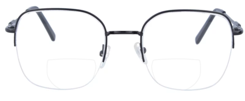 Schwarze Nylor - Bifokalbrille Sophie mit Federscharnier und individueller Sehstärke