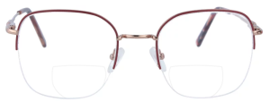 Rote Nylor - Bifokalbrille Sophie mit Federscharnier und...