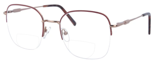 Rote Nylor - Bifokalbrille Sophie mit Federscharnier und...