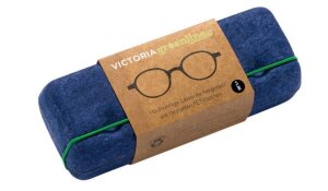 Moderne Fertiglesebrille GREEN LINE PURE aus recycelten Material mit Federscharnier in Blau