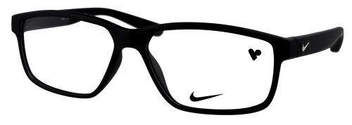 NIKE Kunststoff - Brillenfassung in Matt Schwarz im klassischen Design