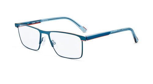 LÜBECK PTOG Herren-Brillenfassung von ETNIA BARCELONA mit Federscharnier in Petrol-Orange