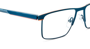 LÜBECK PTOG Herren-Brillenfassung von ETNIA BARCELONA mit Federscharnier in Petrol-Orange