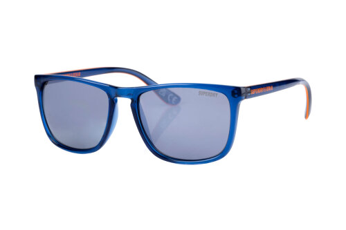 Superdry SHOCKWAVE 185 Kunststoff-Sonnenbrille in Dunkelblau mit modernem Design