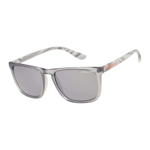 Superdry SHOCKWAVE 113 Kunststoff-Sonnenbrille in Rauchgrau im modernen Design