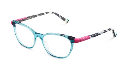 GRIMALDI BLZE Damen-Brillenfassung von ETNIA BARCELONA mit Federscharnier in Blau-Zebra