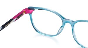 GRIMALDI BLZE Damen-Brillenfassung von ETNIA BARCELONA mit Federscharnier in Blau-Zebra