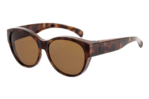 Moderne Ofar Überbrille / Sonnenbrille polarisierend im angesagten Design in Havanna