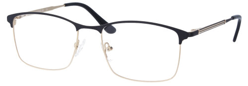 Schwarze Komplettbrille Daniela mit Federscharnier und individueller Sehstärke