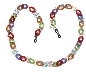 Moderne, große Brillenkette aus Acryl mit...