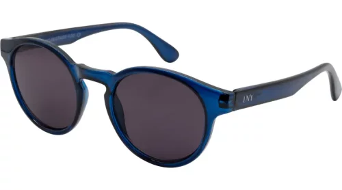 Umweltfreundliche Lesebrille MILAN mit Sonnenschutz Tönung und Federscharnier in Blau