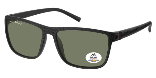 Montana Eyewear Kunststoff-Sonnenbrille MP198A mit großen polarisierenden Gläsern in grüner Tönung