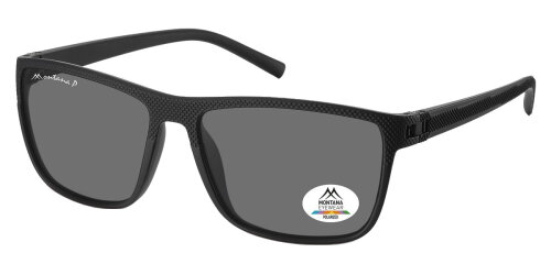 Montana Eyewear Kunststoff-Sonnenbrille MP198 mit großen polarisierenden Gläsern in grauer Tönung