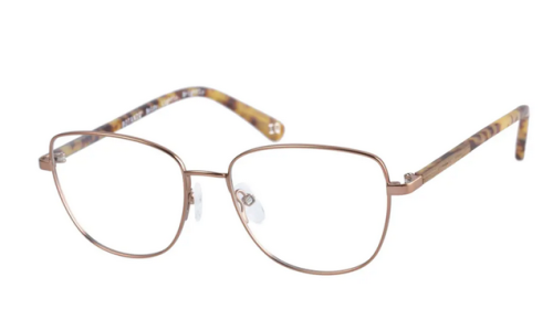 Zeitlose Edelstahl - Brillenfassung  BoDe Bio-1008-072 mit Acetat/Holzbügel