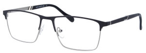 Schwarze Metall- Komplettbrille Benjamin mit...