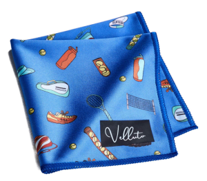 Velluto® Tennis – Blaues Premiumtuch 25 x 25 cm...