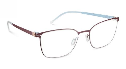 Etnia Barcelona SILVI 520 in Bordeaux - Hellblau 52/18 Vollrand mit Federscharnier