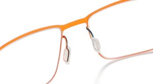 Etnia Barcelona BYTE 540 in Petrol - Orange 54/17 Vollrand mit Federscharnier