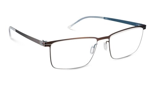 Etnia Barcelona BYTE 540 in Braun - Petrol 54/17 Vollrand mit Federscharnier