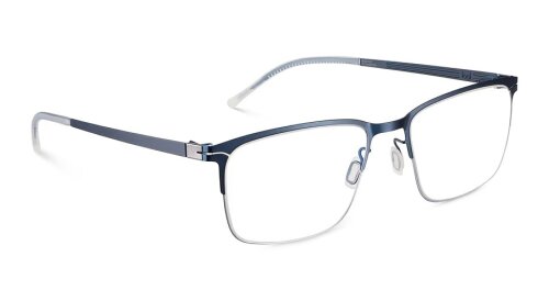 Etnia Barcelona LEGRAIN 550 in Blau - Silber 55/19 Vollrand mit Federscharnier