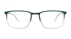 Etnia Barcelona LEGRAIN 550 in Grün - Silber 55/19 Vollrand mit Federscharnier