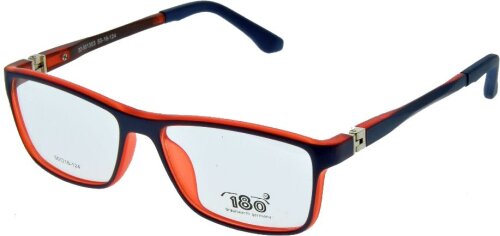 Sportliche Jugend- oder Damenfassung - Brillenfassung BRAUNWARTH 52 - 801303 in Rot- Dunkelblau mit 180° Scharnier