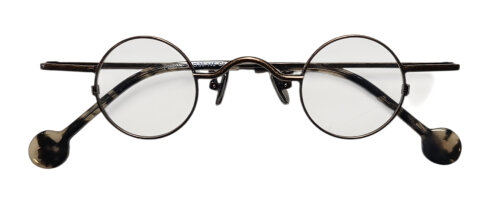 Extravagante Brillenfassung Dr. Schmidt aus Metall in Bronze