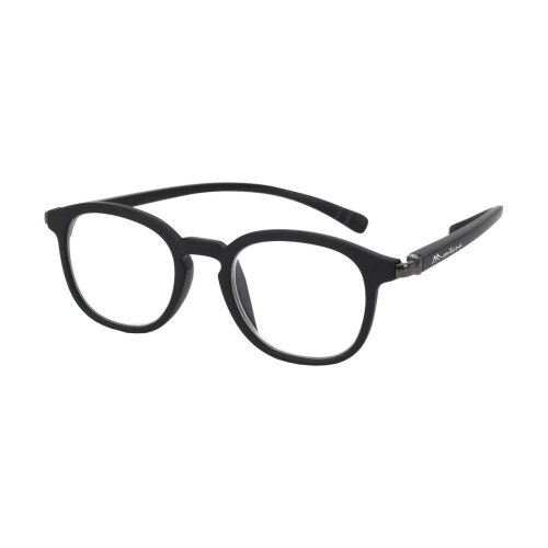 Montana MNR4 Lesebrille in Schwarz - Komfortabel mit Nackenband & Federscharnier
