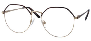 Metall- Brillenfassung FRAUKE in Gold-Havanna mit...