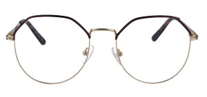 Metall- Brillenfassung FRAUKE in Gold-Havanna mit...