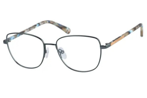 Moderne Ededlstahl - Brillenfassung  BoDe Bio-1008-004 mit Acetat/Holzbügel