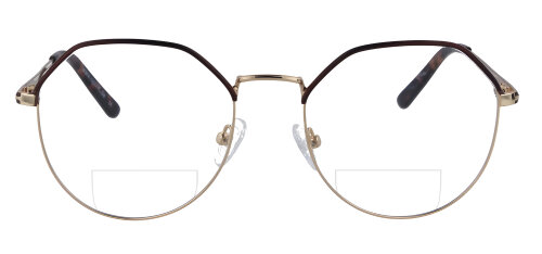 "FRAUKE" Bifokalbrille aus Metall mit individueller Stärke