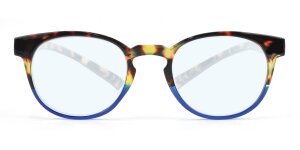 Havanna-Blaue Montana Blaulichtfilter-Lesebrille MNR1A mit Federscharnier und Nackenhalter aus hochwertigem Kunststoff