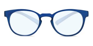 Blaue Montana Blaulichtfilter-Lesebrille MNR1C mit Federscharnier und Nackenhalter aus hochwertigem Kunststoff