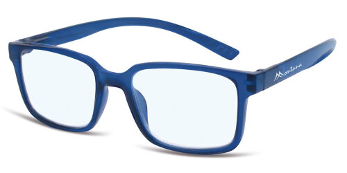 Montana Blaulichtfilter-Lesebrille MNR2C in Blau - mit Federscharnier & Nackenhalter aus hochwertigem Kunststoff