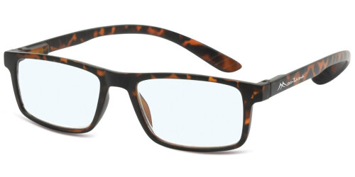 Blaulichtfilter-Lesebrille Montana MNR3A in Havanna - mit Federscharnier und Nackenhalter aus hochwertigem Kunststoff