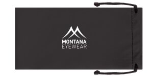 Sportliche Sonnenbrille Montana Eyewear SP319 - inklusive Kunstlederbeutel in Schwarz-Silber