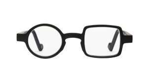 Extravagante schwarze Designer-Lesebrille Andy mit...