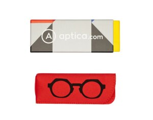 Leichte Design-Lesebrille Yessi mit transparenter Front und Statement-Bügeln