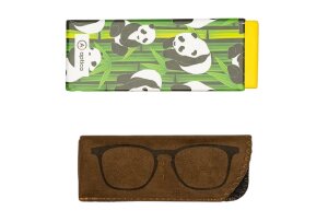 Polarisierte Bifokal Lese-Sonnenbrille Panda Sun Yin in elegantem Bambusbraun