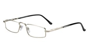 Zeitlose silberne Lesebrille /-hilfe SPENCER mit...