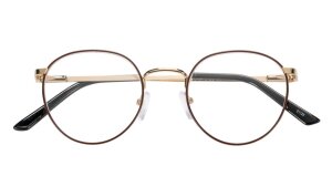 Vintage Lesebrille BEVERLY - Runde Metall-Fassung in...