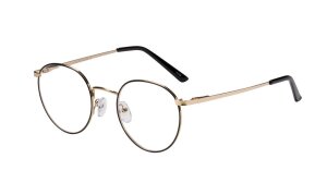 Vintage Lesebrille BEVERLY - Runde Metall-Fassung in...