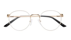 Vintage Lesebrille BEVERLY - Runde Metall-Fassung in...