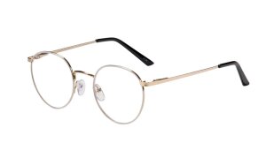 Vintage Lesebrille BEVERLY - Runde Metall-Fassung in...