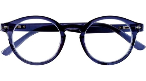 Zeitlose Lesebrille Bluebreaker Fashion mit Blaulichtfilter und Federscharnier aus 100% Recyceltem Kunststoff in Blau