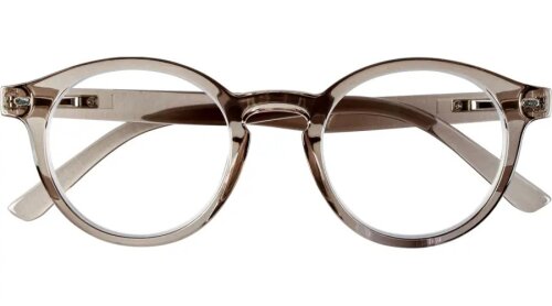 Zeitlose Lesebrille Bluebreaker Fashion mit Blaulichtfilter und Federscharnier aus 100% Recyceltem Kunststoff in Grau