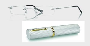 Schöne randlose Lesebrille "POCKET" in...