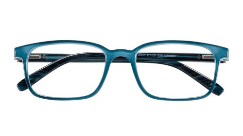 Markante blaue Lesebrille /-hilfe VENICE mit Einsteckbeutel